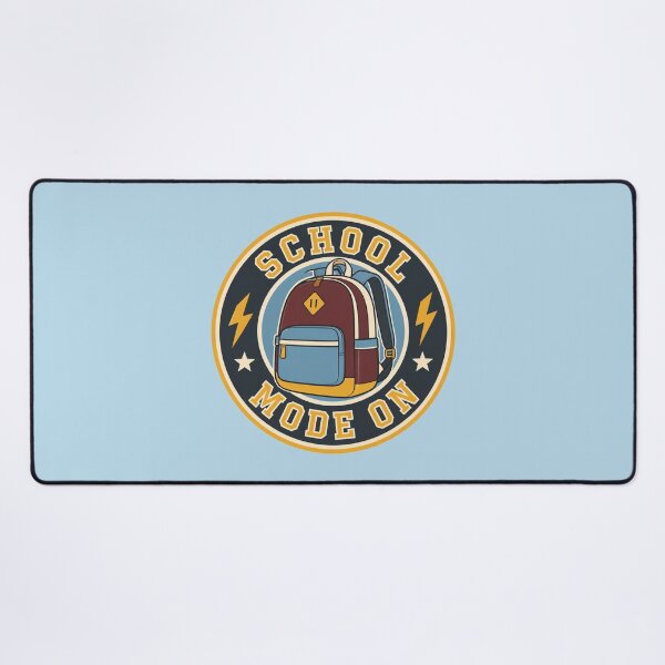Item preview, School Mode On Retro Backpack Badge designed and sold by junkydotcom.