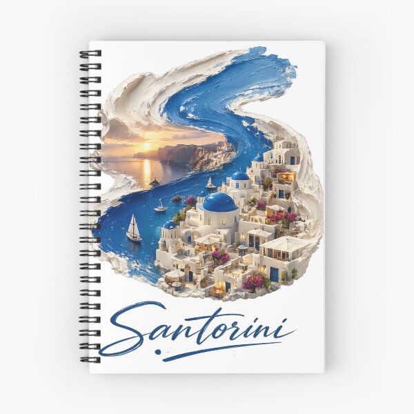 Artikelvorschau, Santorini Reise Mediterrane Dekoration Griechische Insel Wandkunst entworfen und verkauft von 4U---Store.