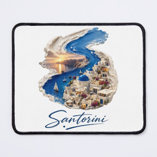 Item preview, Santorini Travel Mediterranean Decor Greek Island Wall Art designed and sold by 4U---Store.