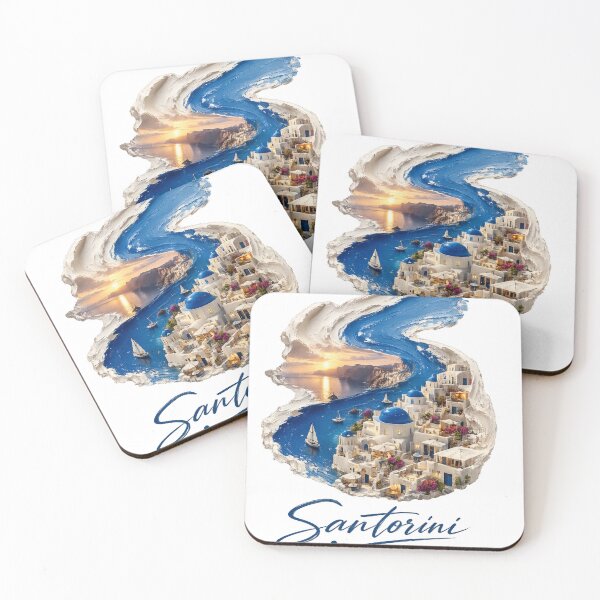 Item preview, Santorini Travel Mediterranean Decor Greek Island Wall Art designed and sold by 4U---Store.