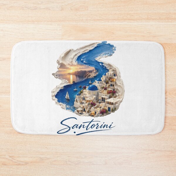 Artikelvorschau, Santorini Reise Mediterrane Dekoration Griechische Insel Wandkunst entworfen und verkauft von 4U---Store.