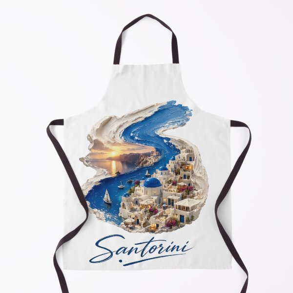 Item preview, Santorini Travel Mediterranean Decor Greek Island Wall Art designed and sold by 4U---Store.