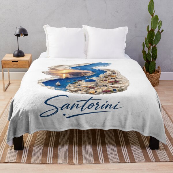 Item preview, Santorini Travel Mediterranean Decor Greek Island Wall Art designed and sold by 4U---Store.