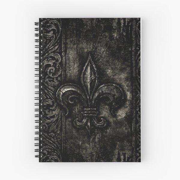 Item preview, Obsidian Metal Plate with Embossed Fleur-de-Lis designed and sold by Piotrek0001.