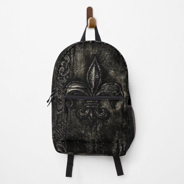 Item preview, Obsidian Metal Plate with Embossed Fleur-de-Lis designed and sold by Piotrek0001.