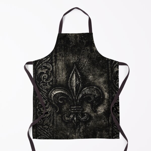 Item preview, Obsidian Metal Plate with Embossed Fleur-de-Lis designed and sold by Piotrek0001.