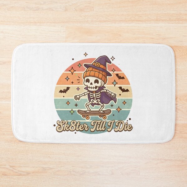 Item preview, Sk8ter Till I Die Funny Skeleton Skateboard Halloween designed and sold by DIRTYSKETCHH.