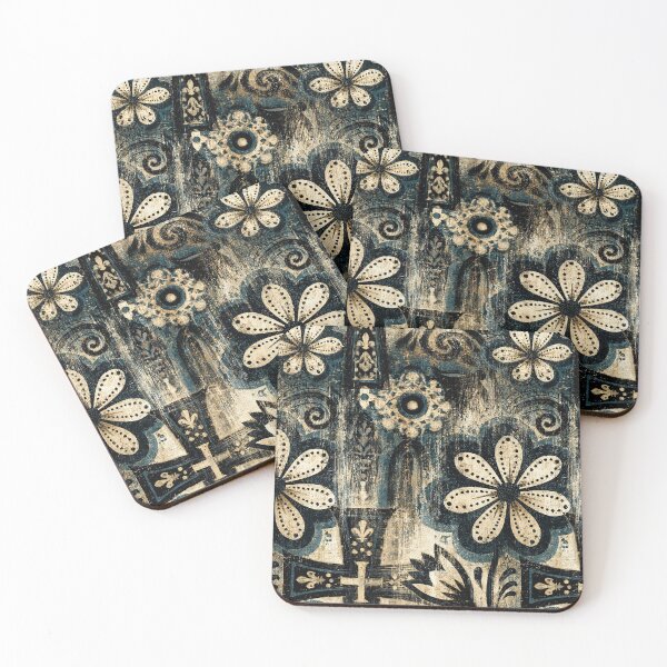 Item preview, Vintage Floral Parchment and Folk Art Texture designed and sold by Piotrek0001.