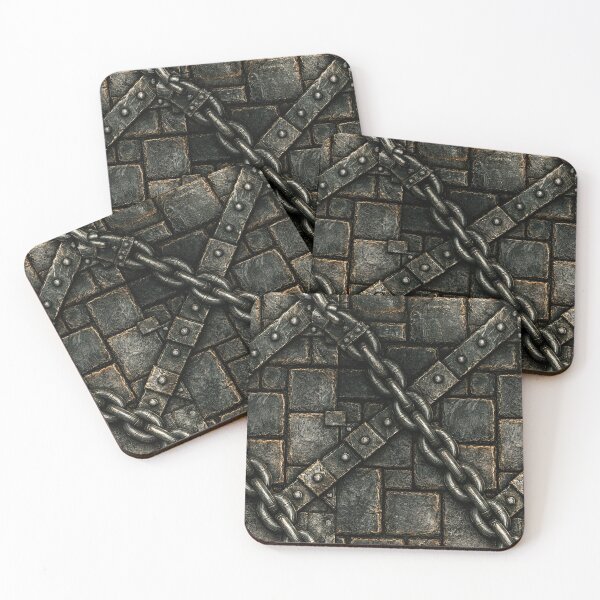 Item preview, Ancient Castle Stone Wall with Heavy Iron Chain designed and sold by Piotrek0001.