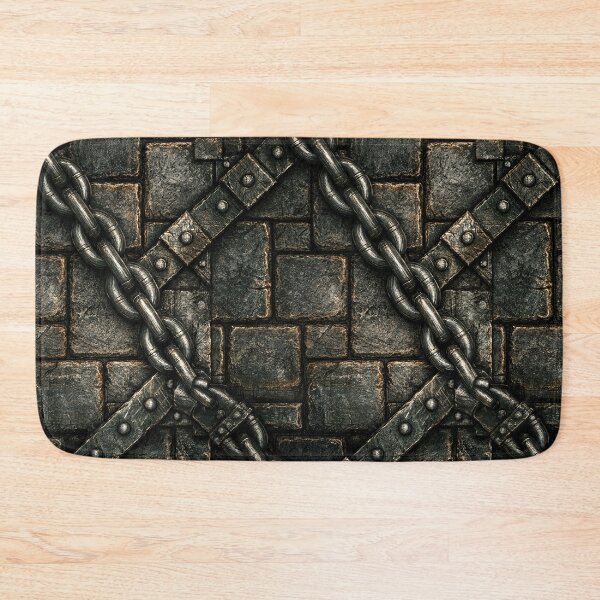 Item preview, Ancient Castle Stone Wall with Heavy Iron Chain designed and sold by Piotrek0001.