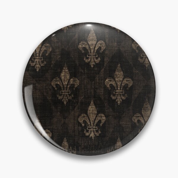 Item preview, Midnight Damask Pattern with Royal Fleur-de-Lis designed and sold by Piotrek0001.