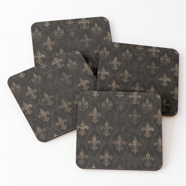 Item preview, Midnight Damask Pattern with Royal Fleur-de-Lis designed and sold by Piotrek0001.