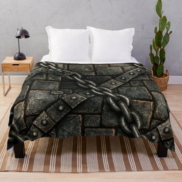Item preview, Ancient Castle Stone Wall with Heavy Iron Chain designed and sold by Piotrek0001.