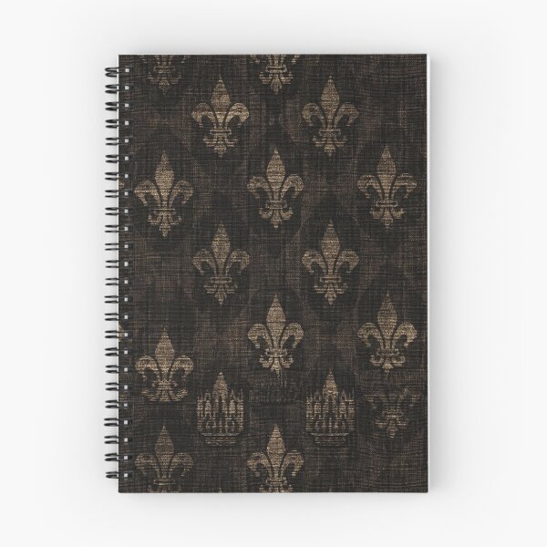 Item preview, Midnight Damask Pattern with Royal Fleur-de-Lis designed and sold by Piotrek0001.