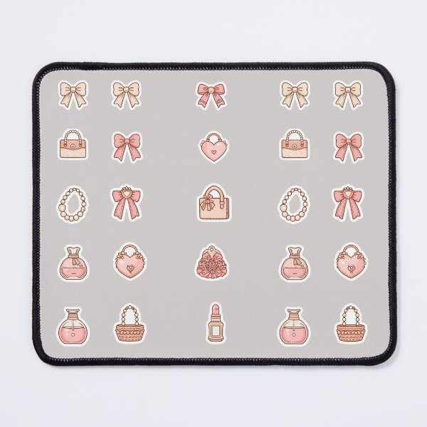 Item preview, Pink Coquette Aesthetic Ribbon Bows Handbags Pearl Jewelry Art designed and sold by Artemis & Woven Collective.