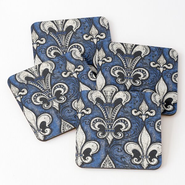 Item preview, Royal Blue Banner with White Fleur-de-Lis designed and sold by Piotrek0001.
