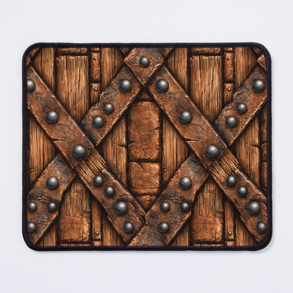 Item preview, Rusted Iron Rivets on Oak Medieval Door designed and sold by Piotrek0001.