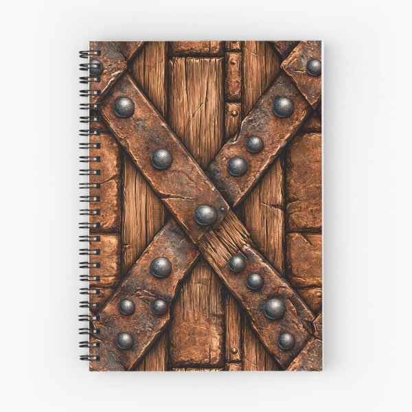 Item preview, Rusted Iron Rivets on Oak Medieval Door designed and sold by Piotrek0001.