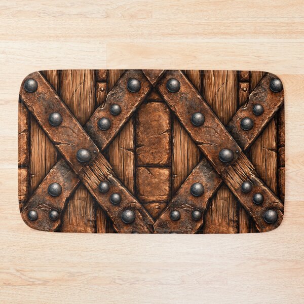 Item preview, Rusted Iron Rivets on Oak Medieval Door designed and sold by Piotrek0001.