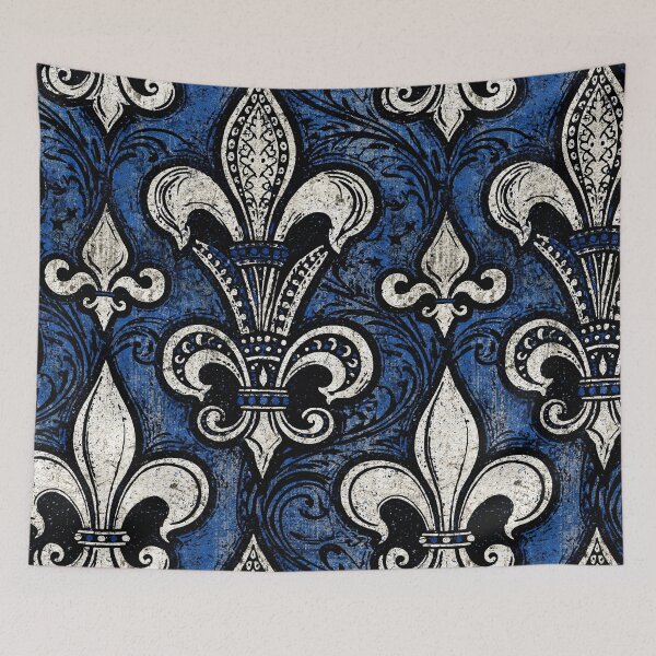 Item preview, Royal Blue Banner with White Fleur-de-Lis designed and sold by Piotrek0001.