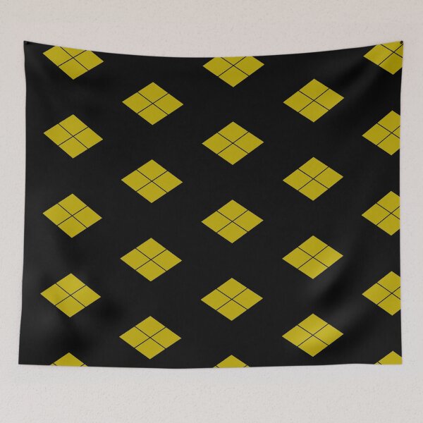 Item preview, Takeda Shingen Crest - Takeda Bishi Samurai Mon Faux Gold Black Tile / Japanese Crest designed and sold by 戦国まーけっと SENGOKU MARKET.