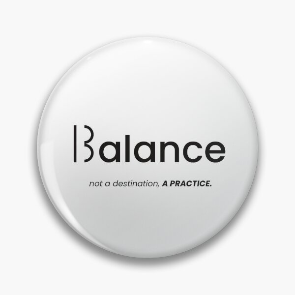 Item preview, Balance Is A Practice Minimalist Typography Scale Design designed and sold by VanSum.