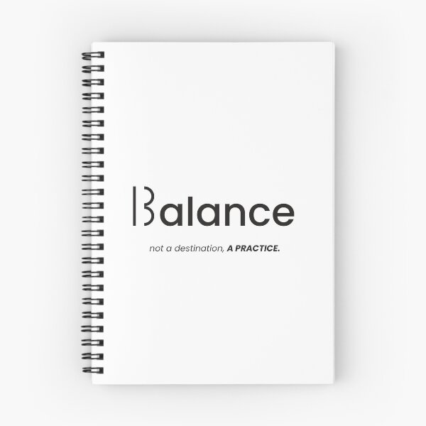 Item preview, Balance Is A Practice Minimalist Typography Scale Design designed and sold by VanSum.