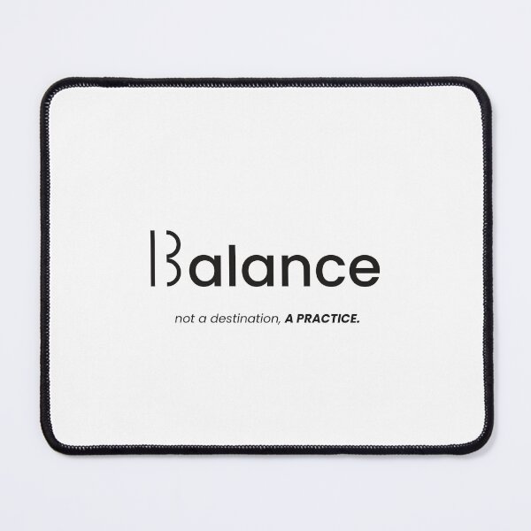 Item preview, Balance Is A Practice Minimalist Typography Scale Design designed and sold by VanSum.