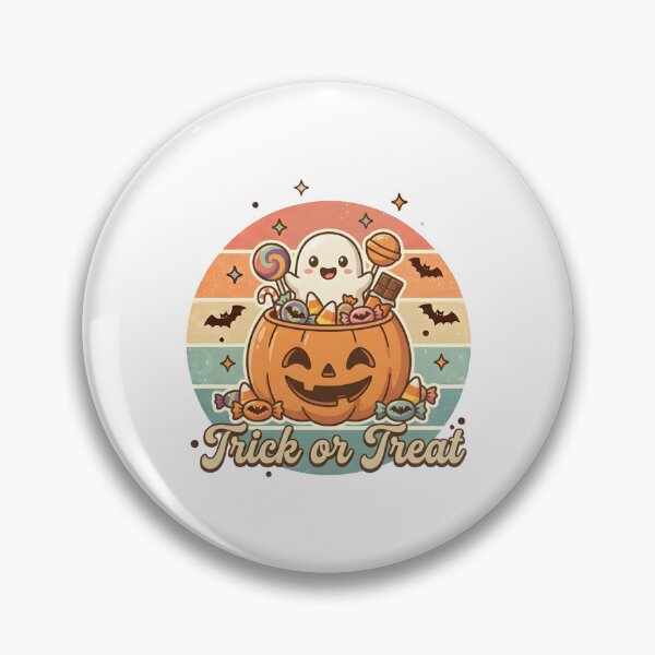 Item preview, Trick or Treat Cute Ghost Pumpkin Candy Halloween designed and sold by DIRTYSKETCHH.