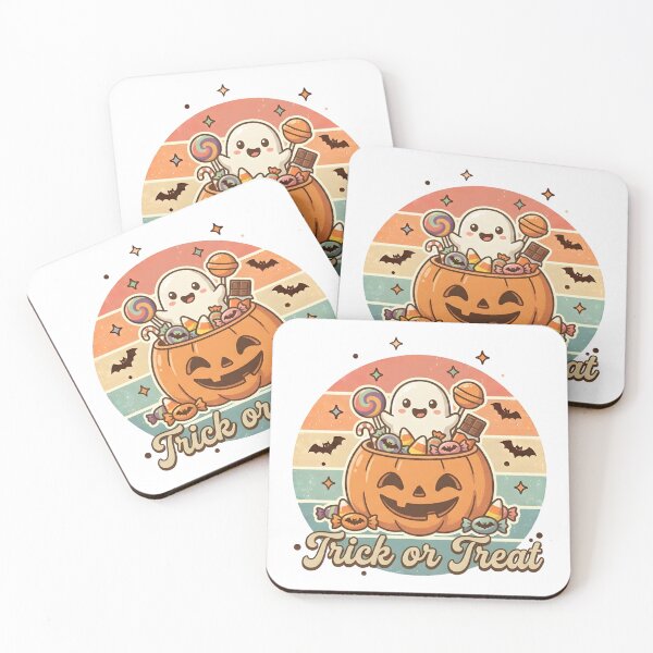 Item preview, Trick or Treat Cute Ghost Pumpkin Candy Halloween designed and sold by DIRTYSKETCHH.