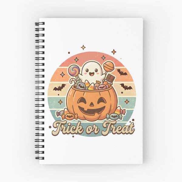 Item preview, Trick or Treat Cute Ghost Pumpkin Candy Halloween designed and sold by DIRTYSKETCHH.