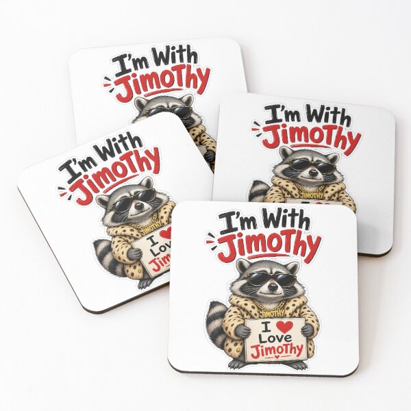 Item preview, I'm With Jimothy Raccoon I Love Jimothy Meme designed and sold by GraphixKing999.