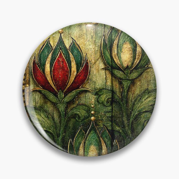 Item preview, Green and Gold Floral Medieval Tapestry designed and sold by Piotrek0001.