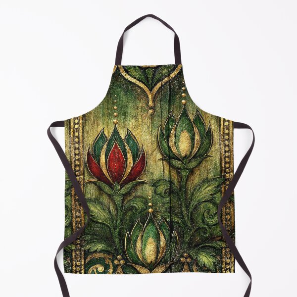 Item preview, Green and Gold Floral Medieval Tapestry designed and sold by Piotrek0001.