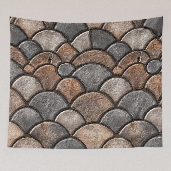 Item preview, Grey Stone Scale Mosaic and Fortress Wall designed and sold by Piotrek0001.