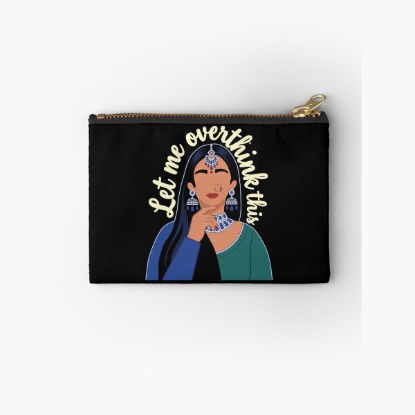 Item preview, Let me overthink this Desi Girl Funny Quote Slogan designed and sold by alltheprints.