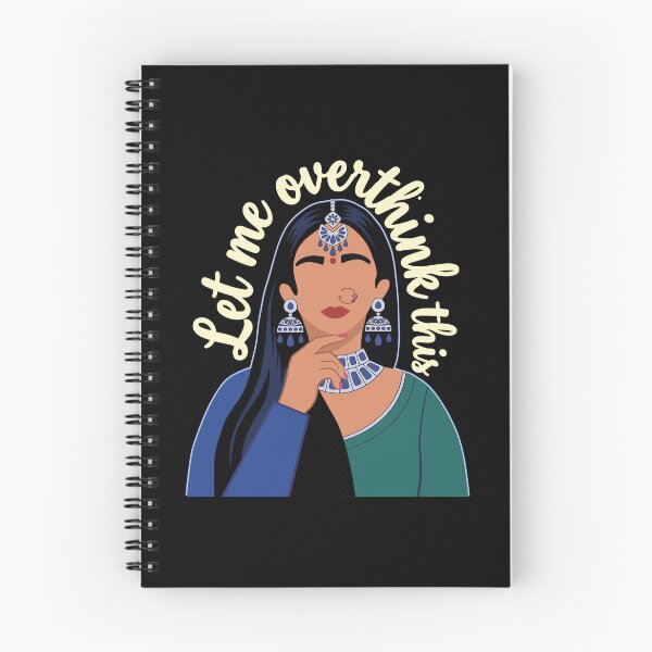 Item preview, Let me overthink this Desi Girl Funny Quote Slogan designed and sold by alltheprints.