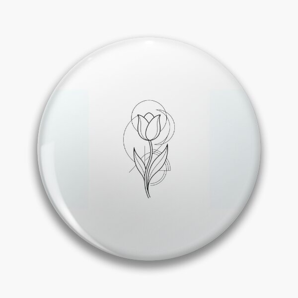 Item preview, Minimalist Line Art Tulip - Clean Geometric Flower designed and sold by MissoStudio.