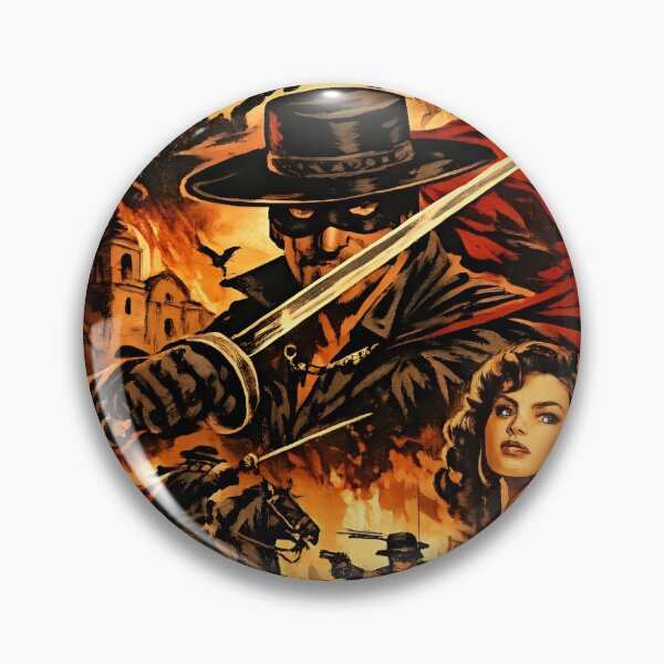 Item preview, Zorro Vintage Western Fan Art, Masked Swordsman, Horseback Hero & Retro Pulp Poster designed and sold by Amr Siam.