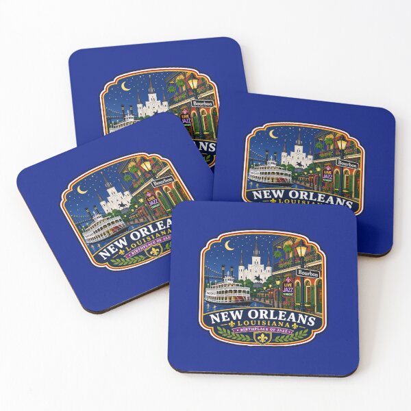 Item preview, New Orleans, Louisiana - French Quarter Jazz and Steamboat designed and sold by Myra365Art.