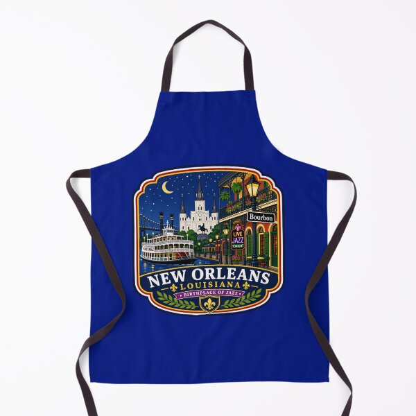 Item preview, New Orleans, Louisiana - French Quarter Jazz and Steamboat designed and sold by Myra365Art.