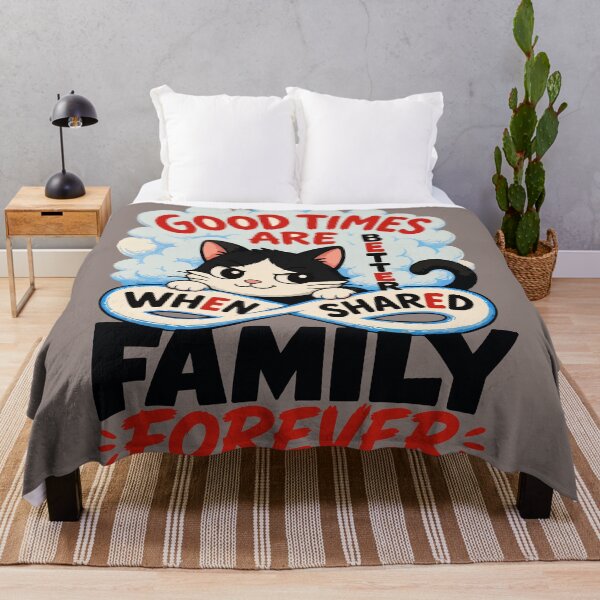 Item preview, Cute Cat Family Forever Art Print designed and sold by Nadiename.