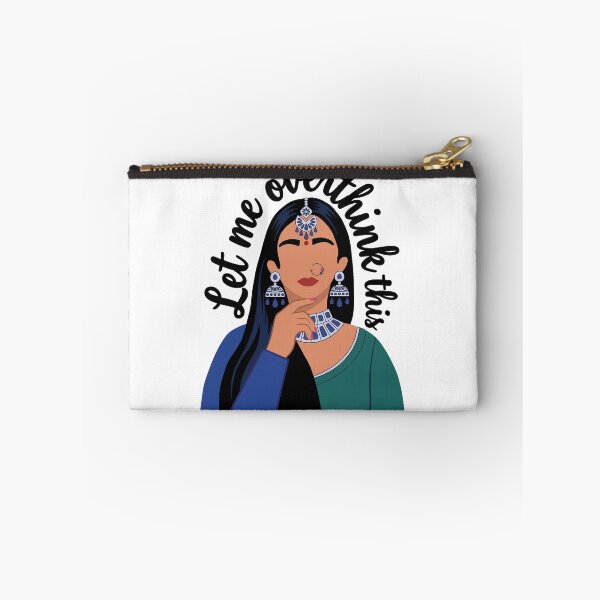 Item preview, Let me overthink this Desi Girl Funny Quote Slogan designed and sold by alltheprints.