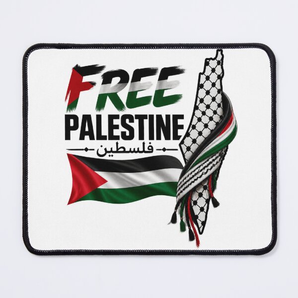 Item preview, Free Palestine Keffiyeh Map Flag Palestinian designed and sold by Shakhbata-1.