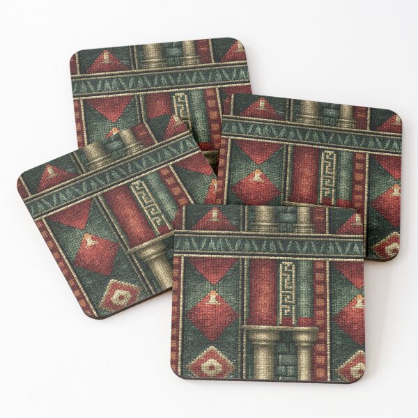 Item preview, Imperial Red and Green Vertical Tapestry Art designed and sold by Piotrek0001.