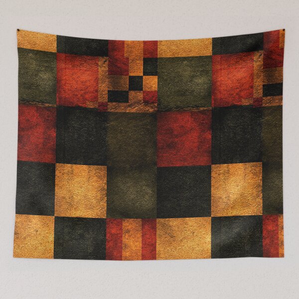 Item preview, Orange and Black Checkered Diamond Heraldry designed and sold by Piotrek0001.