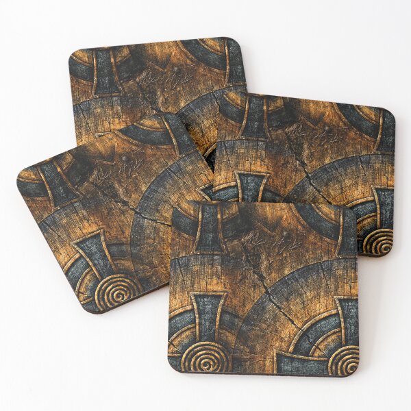 Item preview, Aged Bronze Plate with Industrial Rivets designed and sold by Piotrek0001.