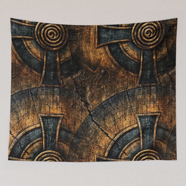 Item preview, Aged Bronze Plate with Industrial Rivets designed and sold by Piotrek0001.