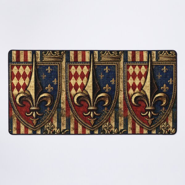 Item preview, Royal Heraldic Shield with Blue and Gold Crest designed and sold by Piotrek0001.