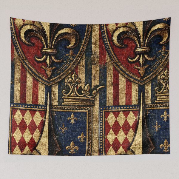 Item preview, Royal Heraldic Shield with Blue and Gold Crest designed and sold by Piotrek0001.